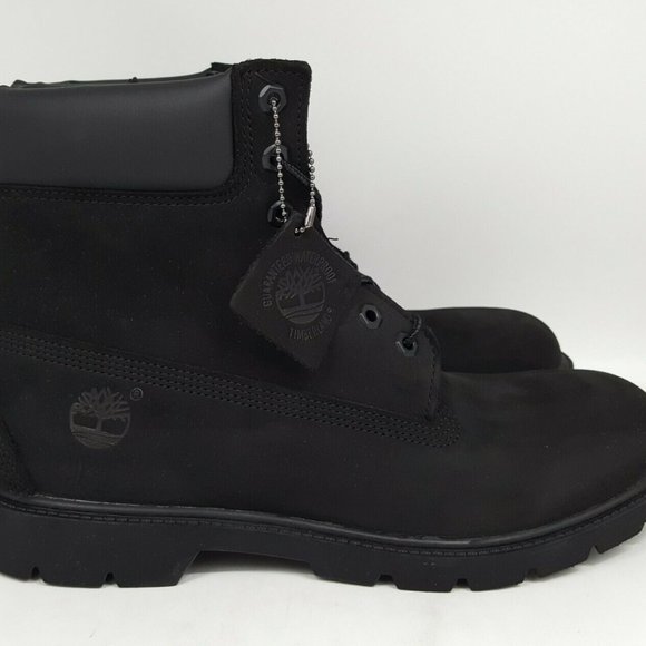 Timberland Men's 6'Inch Basic Waterproof Suede Nubuck Boots Black 19039 ALL SIZE